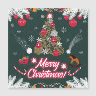 Immerwährende Weihnachtsfreude Magnetkarte