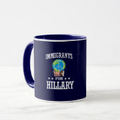 IMMIGRANTEN FÜR HILLARY TASSE (Vorderseite Links)