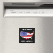 Immigranten Fütterte Amerika Flüchtlingsrechte Lib Magnet (In Situ (Geschirrspüler))