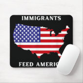 Immigranten Fütterte Amerika Flüchtlingsrechte Lib Mousepad (Mit Mouse)