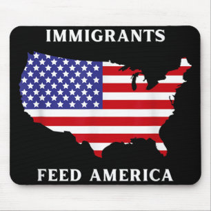 Immigranten Fütterte Amerika Flüchtlingsrechte Lib Mousepad