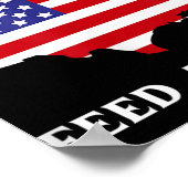 Immigranten Fütterte Amerika Flüchtlingsrechte Lib Poster (Ecke)