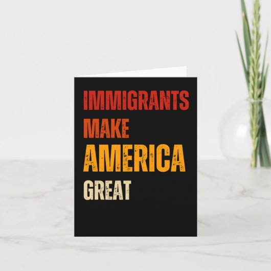 Immigranten Fütterte Amerika hat Gnade 2025 Karte (Vorderseite)