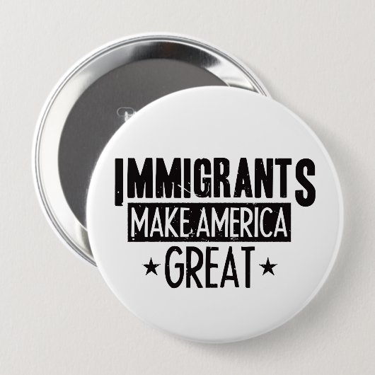 Immigranten machen Amerika groß Button (Vorne & Hinten)
