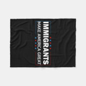 Immigrants Make America Great Fleecedecke (Vorderseite (Horizontal))