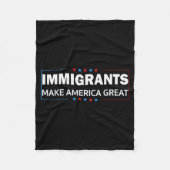 Immigrants Make America Great Fleecedecke (Vorderseite)