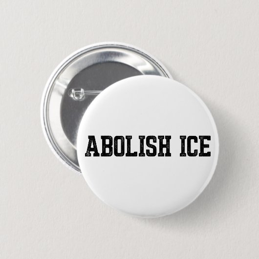 Immigration Abolish ICE Button (Vorne & Hinten)