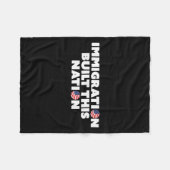 Immigration Built this Nation Pro Immigrant Equali Fleecedecke (Vorderseite (Horizontal))