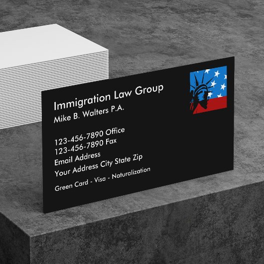 Immigration Lawyer Businesscard Visitenkarte