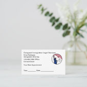 Immigration Naturalization Lawyer Appointment Card Terminkarte (Stehend Vorderseite)