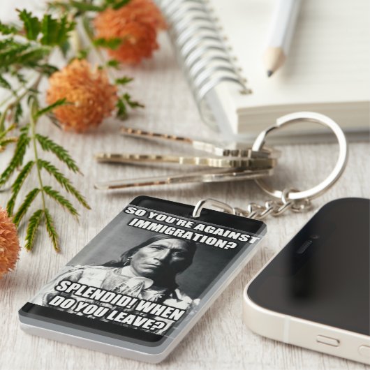 Immigrations-Schlüsselanhänger Schlüsselanhänger (Vorderseite rechts)