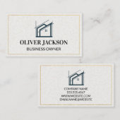 Immobilien-Anwesen | Architekt Visitenkarte (Vorne/Hinten)