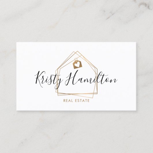 Immobilien für berufliches Anwesen Visitenkarte (Vorderseite)