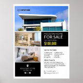 Immobilien für den Verkauf benutzerdefiniertes Pos Poster (Vorne)