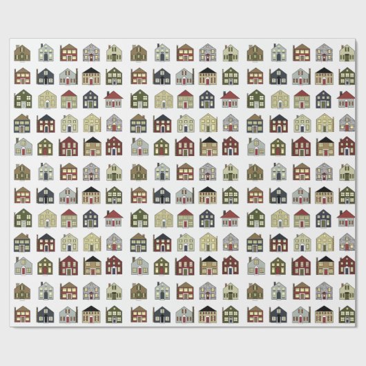 Immobilien-Geschenk Geschenkpapier (Flach)