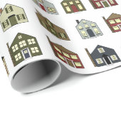 Immobilien-Geschenk Geschenkpapier (Rolleneckpunkt)