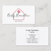 Immobilien in beruflichem Anwesen Visitenkarte (Vorne/Hinten)