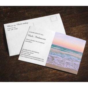 Immobilien in Sommer- oder Tropengebieten Postkarte