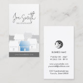 Immobilien-Investitionen in Real Anwesen Agent Visitenkarte (Vorne/Hinten)