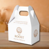 Immobilien-Logo Firma Einweihung Geschenkschachtel