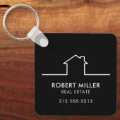 Immobilien-Makler Werbe-QR-Code Schlüsselanhänger (Vorderseite)