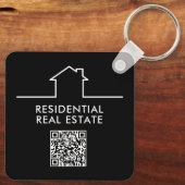 Immobilien-Makler Werbe-QR-Code Schlüsselanhänger (Rückseite)