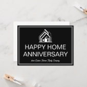 Immobilien-Marketing Benutzerdefiniert Schwarz Wei Karte (Vorderseite/Rückseite Beispiel)