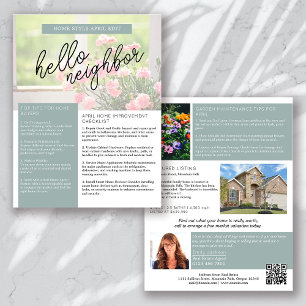 Immobilien-Newsletter April Promotional Farming Flyer