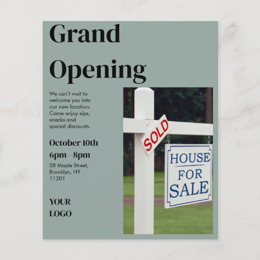 Immobilien-Open-House-Flugblatt | Modern Flyer (Vorne)