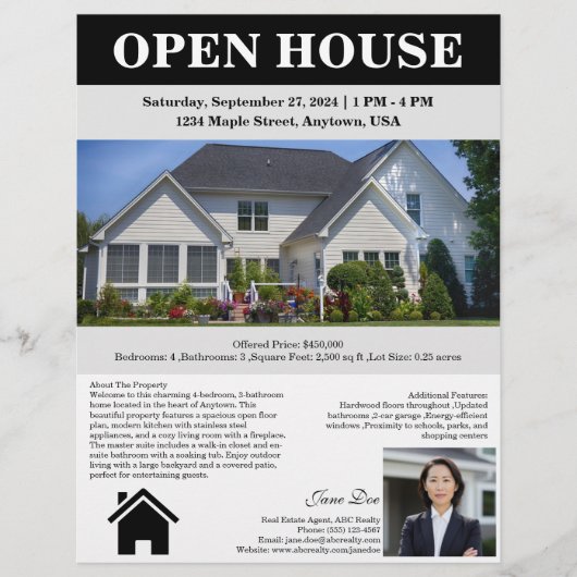 Immobilien-Open-House Flyer (Vorne)