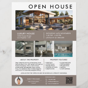 Immobilien-Open-House-Foto-QR Flyer