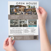 Immobilien-Open-House-Foto-QR Flyer (Hand)