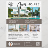 Immobilien-Open-House-Logo Flyer (Vorne)
