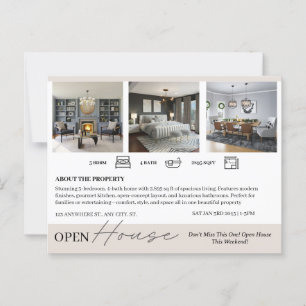 Immobilien-Open-House-Marketing Postkarte