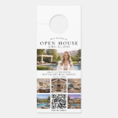 Immobilien-Open-House-QR-Code-Foto Türanhänger (Vorderseite)