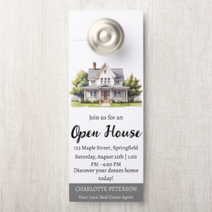 Immobilien-Open-House Türanhänger