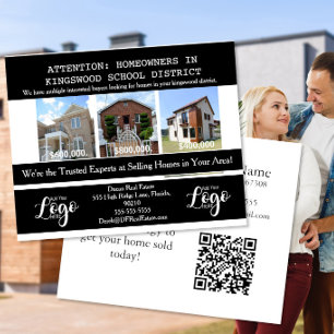 Immobilien-Schulbezirk Ziel-Postkarten Flyer