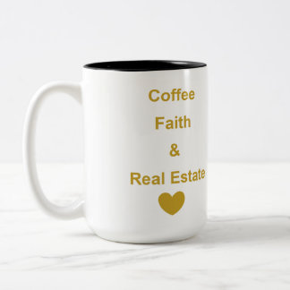 Immobilien-Tasse Zweifarbige Tasse