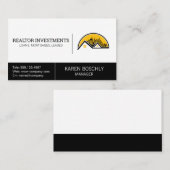 Immobilienagentur | Dach und Stadtbild Visitenkarte (Vorne/Hinten)