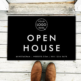 Immobilienagentur Open House Moderner Schwarzer Wo Fußmatte