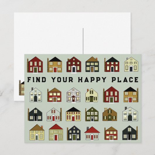 Immobilienagentur Postkarte (Vorne/Hinten)