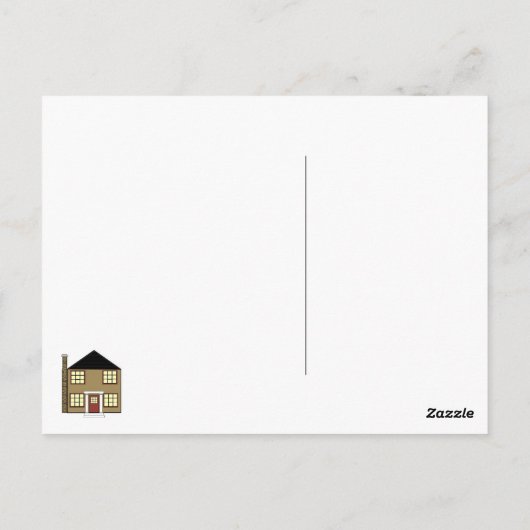 Immobilienagentur Postkarte (Rückseite)