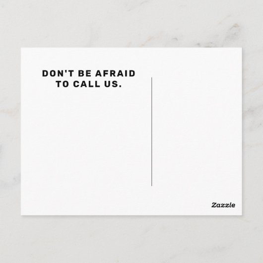 Immobilienagentur Postkarte (Rückseite)