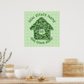 Immobilienagentur und Unternehmensname Poster (Küche)