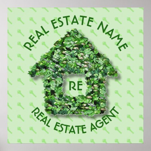 Immobilienagentur und Unternehmensname Poster (Vorne)