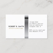 Immobilienberater dunkelgrüne Visitenkarte (Rückseite)