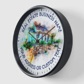 Immobilienbüro Agent und Firmenname Uhr (Winkel)