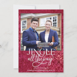 Immobilienbüro Weihnachts-Foto Feiertagskarte