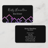 Immobilienbus für das berufliche Anwesen Visitenkarte (Vorne/Hinten)