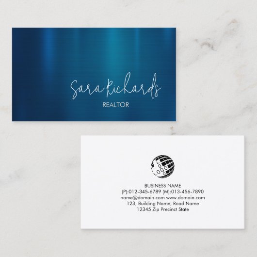 Immobilieneigentum für Real Anwesen Realtor Realty Visitenkarte (Vorne/Hinten)